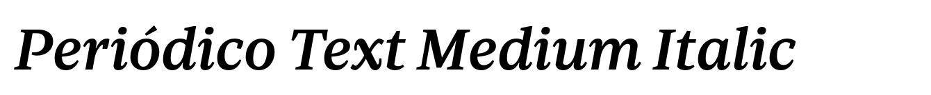 Periódico Text Medium Italic image